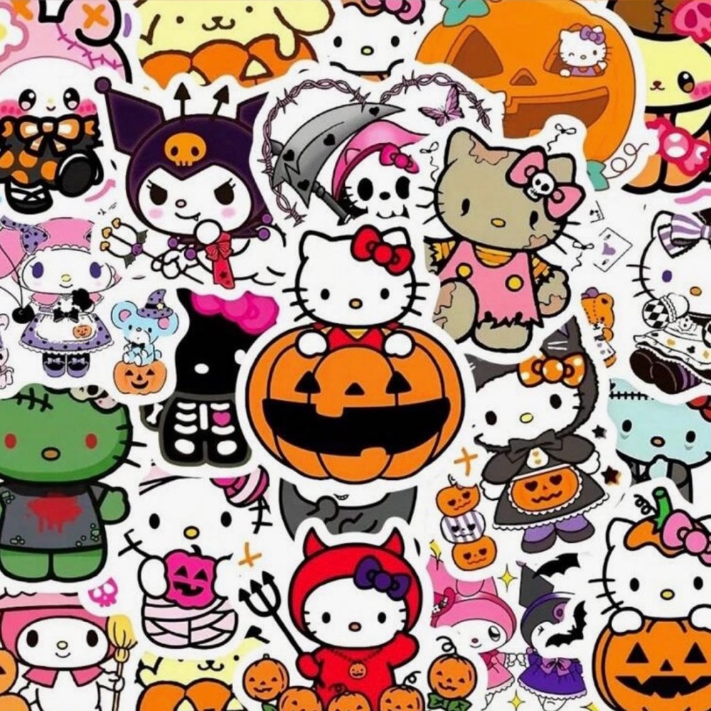 52 Sanrio Hello Kitty Halloween Sticker Set